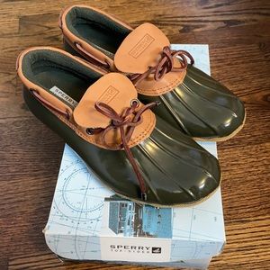 Sperry Too-Sider Cormorant Olive Duck Shoe JCrew Edition